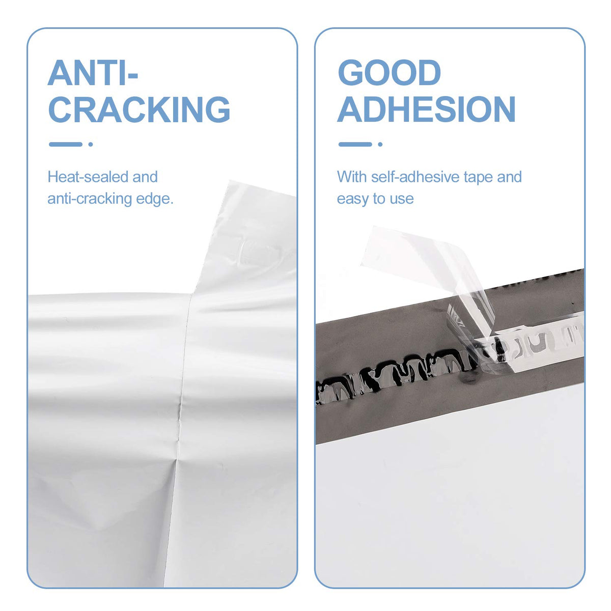 Metronic Poly Mailers 12x15.5 100 Pcs Medium Size Shipping Bags for Clothes