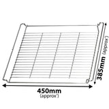 SPARES2GO HBBR71 Type Baking and Roasting Rack Shelf for Miele Oven (Pack of 2, 450mm x 385mm)
