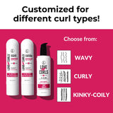 Love Ur Curls - Shampoo & Conditioner Set with All in One Curl Cream Styler for Wavy Hair, 3 Step System for Repair and Moisturizing