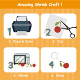 Csyidio 20 Pieces Printable Shrink Plastic Sheets, Shrink Films Papers for Mother's Day, Thanksgiving, Christmas Presents, Kids Creative Craft Projects, 11.6 x 8.2 inches