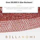 BELLANOMI African Exfoliating Net Sponge, Authentic, Ethically sourced from Nigeria, 45 inches Long, Back Scrubber for Daily use (Copper Brown)