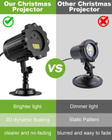 FLITI Laser Christmas Projector Lights Outdoor, Waterproof Christmas Decorations Moving Stars Light Show, Remote Control Timer, Holiday Projector Decorations for House, Yard & Garden