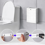 Sanitary Napkin Receptacle Wall Mounted Tampon Holder, Garbage Can for Bathroom Clean & Odor-Free Restroom for Home, Office & Public Restrooms (Stainless Steel)