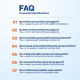 Modvel Foot & Ankle Brace Socks for Sprained Ankle Compression Sleeve - Plantar Fasciitis Relief Brace, Foot Support for pain Women & Men - Tendonitis & Arthritis Feet Sleeve, Stabilizing Ankles Wrap