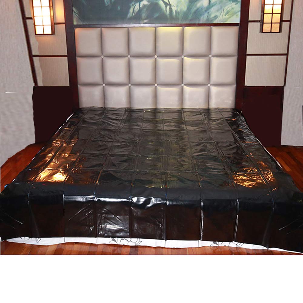 CozyFeel PVC Bed Sheet for Wet Games, King Size Waterproof Bedding Set J103