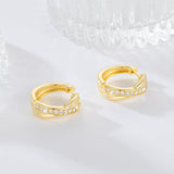 BANGALO 14K Gold Earrings for Women Good Huggie Earrings 17mm