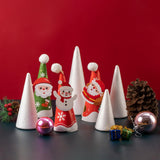 YURN Craft 12 Pack Foam Cones for Crafts, Foam Trees Cones, 3.7×11.6 in Cones Shaped Foam for Christmas Decorations, Gnomes, and DIY Art Projects.