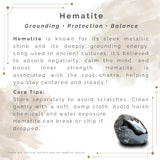 Mana Gallery Genuine Hematite Bracelet for Men & Women – Adjustable Macrame Sliding Knot – Metallic Gray Rectangular Beads – Minimalist Grounding & Protection