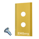 EMBerg Blades for Luba - Titanium Coated - 48 Blades (6 Sets) Robotic Lawn Mower Blade Compatible with Mammotion Endurance - Fits AWD 5000, 3000, 1000 - Replacement Blades for Superior Performance