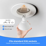 GvvooHome LED Flood Light Bulbs, PAR38 Outdoor Flood Light Bulb 5000K,13W 100W Equivalent, Daylight White LED Floodlight Dimmable, Waterproof for Porch Yard Garage, E26 Base, 15,000 Hrs, 2 Pack
