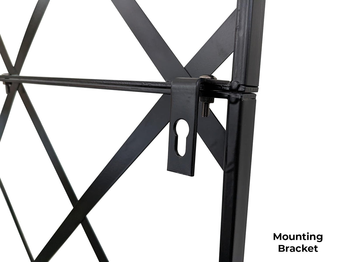 Giant Trellis, 108” high (9’ Tall) by 28” Wide Trellis with Arched top - by Meranti Home + Garden