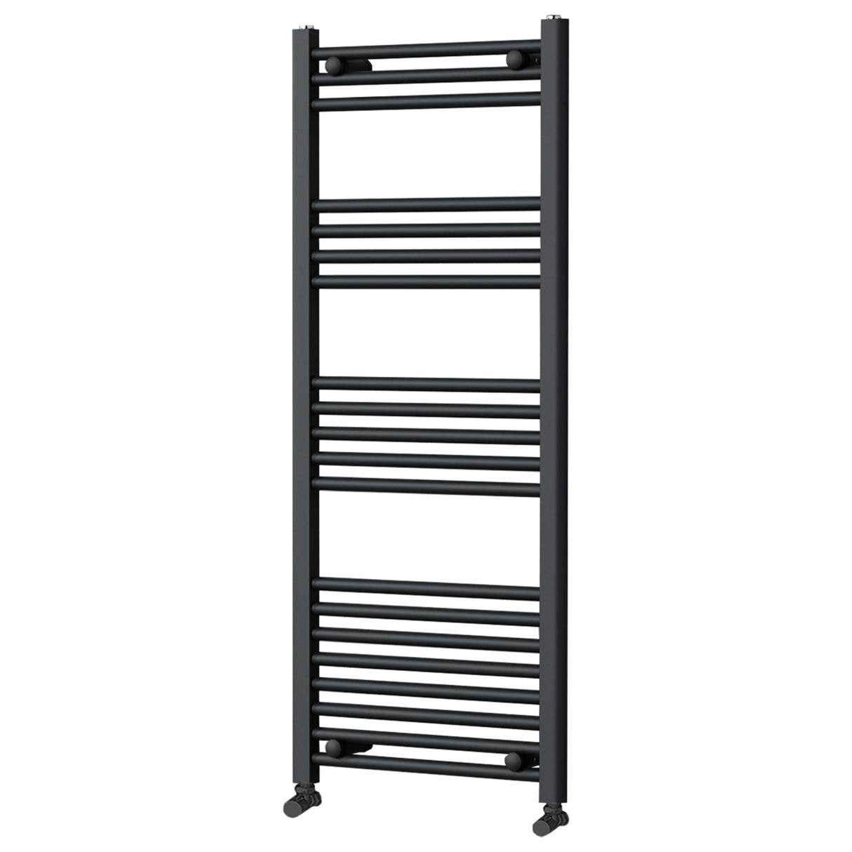 Nola Bathroom Towel Rail Heated Bathroom Radiator Wall Mounted Ladder Design Grey - 1200mm x 500mm