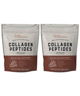 Live Conscious Collagen Peptides Powder - Chocolate Collagen Powder - Hair, Skin, Nail, and Joint Support - Type I & III Grass-Fed Collagen Supplements for Women and Men (2-Pack)