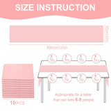 10 Pack 10ft Baby Pink Chiffon Table Runners Wedding Table Runner Sheer Romantic Tulle Table Runner for Christmas Wedding Bridal Tea Party Baby Shower Birthday Party Table Decorations(120 x 12 in)