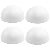 Crafjie 4PCS 8 Inchs White Foam Balls Half Round Polystyrene Half Foam Balls Craft Supplies Hemispherical Christmas Craft Ballfor DIY Home Craft Project and Art Decoration