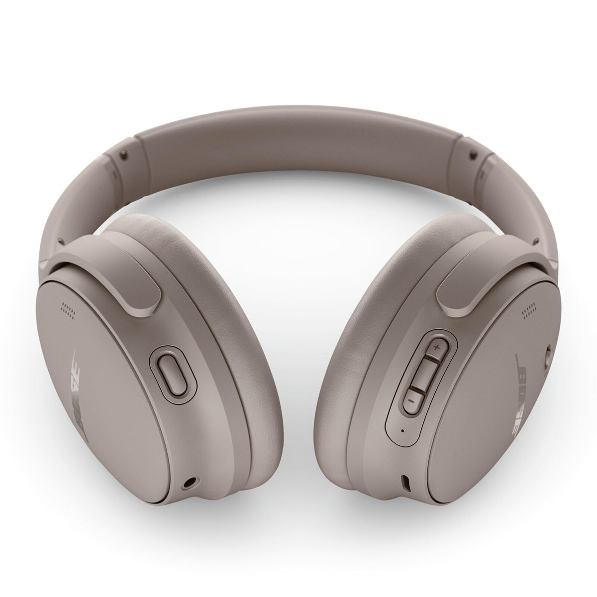 Bose QuietComfort Headphones - Wireless Bluetooth Headphones, Active Over Ear Noise Cancelling and Mic, USB-C Charging, Deep Bass, Up to 24 Hours of Playtime, Sandstone