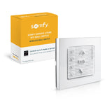 Somfy Smoove 4 RTS Pure - 4-Channel Wall Mount Control for Motorized Shades, Curtains, Blinds - Easy Install, No Electrician Needed - #1811748
