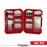Milwaukee Shockwave Bit & Drill Bit Kit w/ 60 Pcs - 48-32-4097