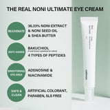 celimax Real Noni Eye Cream | with Noni Extract & Bakuchiol (Retinol), For Wrinkle, Crows Feet & Under Eye, Dark Circles, Hydrating, Sensitive For Skin, 20ml