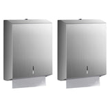 Paper Towel Dispenser Wall Mount - Multifold Trifold Paper Towel Dispensers, Large Capacity Stainless Steel Tissue Holder, Suitable for Bathrooms and Public Places