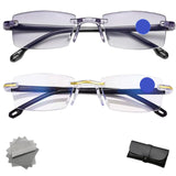 2026 Self Intelligent Dual Focus Glasses, Adjustable Auto Focus Eyeglasses with Case and Glasses Cloth for Women Men (2PCS-A)