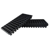RooTrimmer Deep 72 Cell Seedling Trays, Thick Durable 72 Cell Plug Tray Big Cell Seed Trays for 1020 Flat Trays Germination (10-Pack, 21.25"×11", 2.36" Height, High)