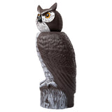 Dalen Large Rotating Head Fake Owl Decoy to Scare Birds Away - 18” Tall - Garden Scarecrow Owl with 360º Rotating Head