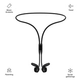 Loop Official Connector Cord For Loop Earplugs - Magnetic Tug-Resistant Safety Cord - Charcoal