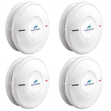 Protect My Home Smoke and Carbon Monoxide Detector Combo - CO & Smoke Alarm System with Hush Function, Self-Test Button, 10-Year Built-in Battery - Easy to Install, for Home & Office