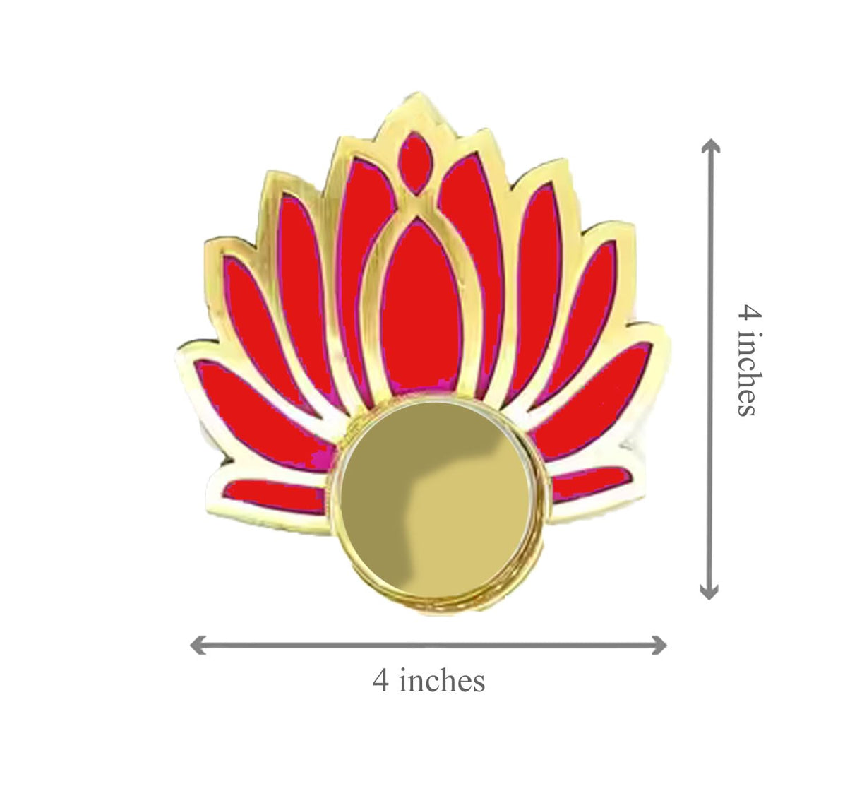 exciting Lives Lotus Tealight Holder Set of Six - Tealight Holder for Indian Decorations, Pooja Decorations for Home, Tealight Diya for Indian Puja, Diwali Decor, Diwali Gifts, Festive Gifts