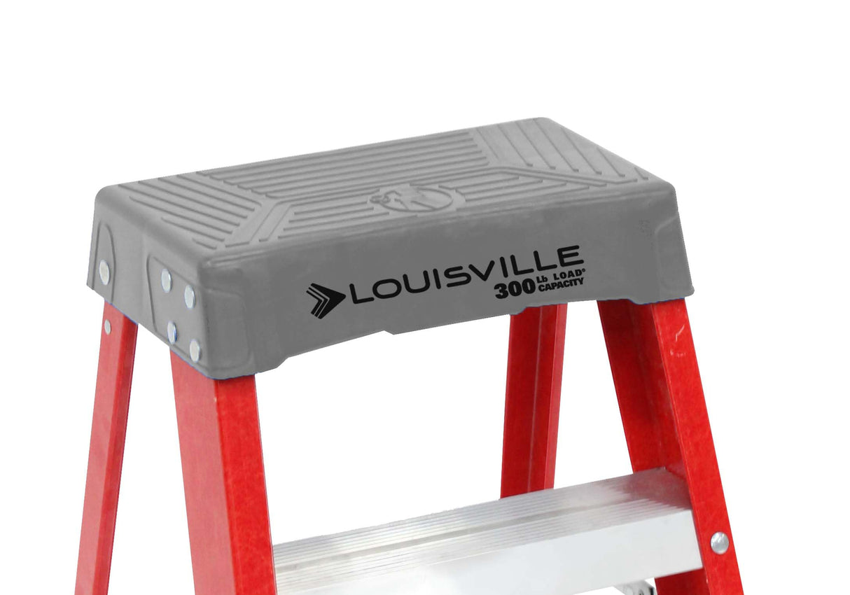 Louisville Ladder 2-Foot Fiberglass Step Stool Industrial, 300-Pound Load Capacity, Type IA, FS1502