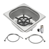 Pitcher Rinser , DIBTSA Automatic Glass Cup Washer , 304 Stainless Steel Coffee Milk Tea Cup Cleaner, for Home Kitchen Hotel Bar Restaurant (6.9x6.3x2.6 Inch)