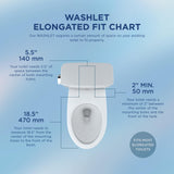 TOTO WASHLET S5 Electronic Bidet Toilet Seat with Instantaneous Water Heating, PREMIST and EWATER+ Wand Cleaning, Elongated, Cotton White - SW3446#01
