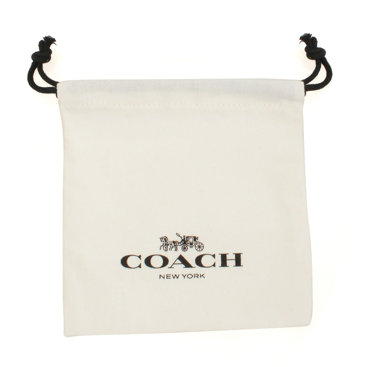 COACH Quilted C Huggie Earrings Golden One Size