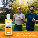 LÝSI, Omega 3 en Aceite de pescado, Mezcla de diferentes pescados, Sabor limón, Para toda la familia y embarazadas, Sin gluten y azúcar, 240 ml.