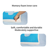 Hapeisy Bed Sore Cushion for Butt, Breathe Freely Fiber Bedsore Pressure Relief Pillow, T Shaped Opening Triangular Slope Design, Anti Decubitus Cushion for Elderly, Bedridden, Disabled