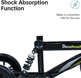 BlessReach All Terrain Steerable Knee Scooter Crutch Alternative，Deluxe Medical Scooter Double Handbrake,for Adults Injured Ankle & Foot Recovery Scooter in Black