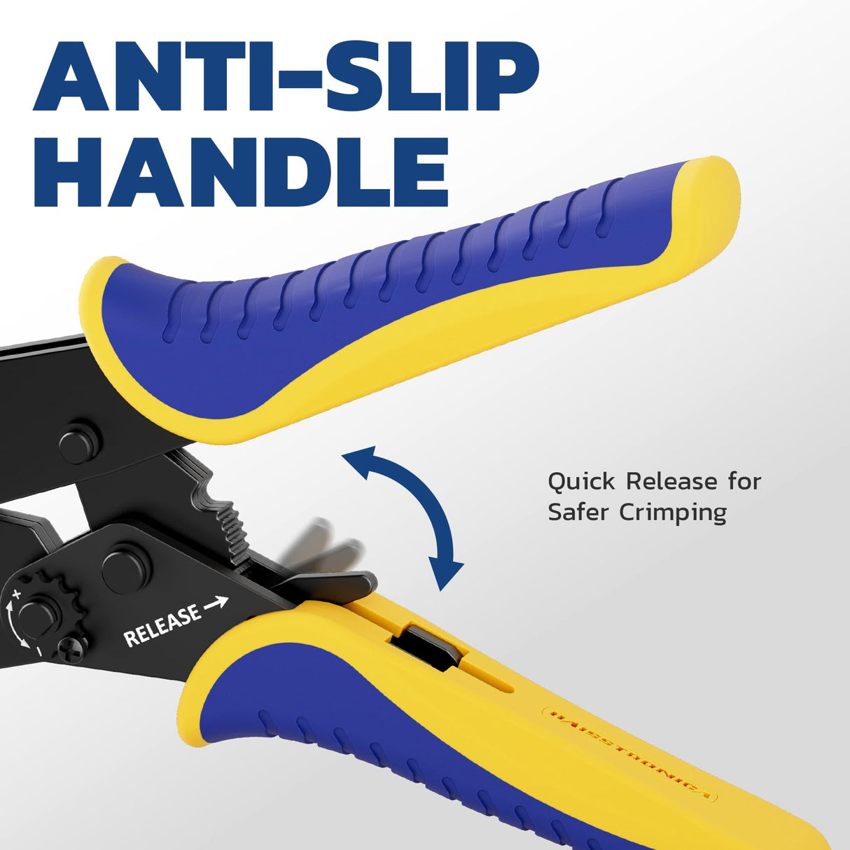 haisstronica Crimping Tool for Insulated Electrical Wire Connectors-AWG 22-10 Ratchet Crimper Tools-Racheting Wire Crimping Tools-Available for Insulated Connectors and Wire Terminal HS-9327