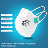 benehal NIOSH Approved N95 Mask Particulate Respirators, Pack of 50 N95 Face Masks, Individually Wrapped, White