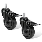 goduog 2-Pack 74064 Grill Locking Caster Wheel for Pit Boss - 3" 74064 Grill Stem Caster Replacement for Pit Boss Pro Series 1100, Austin XL Parts, Pit Boss 820, Navigator 850, Louisiana Grill