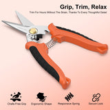 Martian 7" Heavy Duty Garden Shears, Sharp Pruning Shears for Gardening