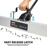 NEIKO 53418A 36-Inch Magnetic Pickup Sweeper with Wheels, Adjustable Handle, and Floor Magnet, Heavy-Duty Magnet to Pick Up Nails, 55-Pound Capacity