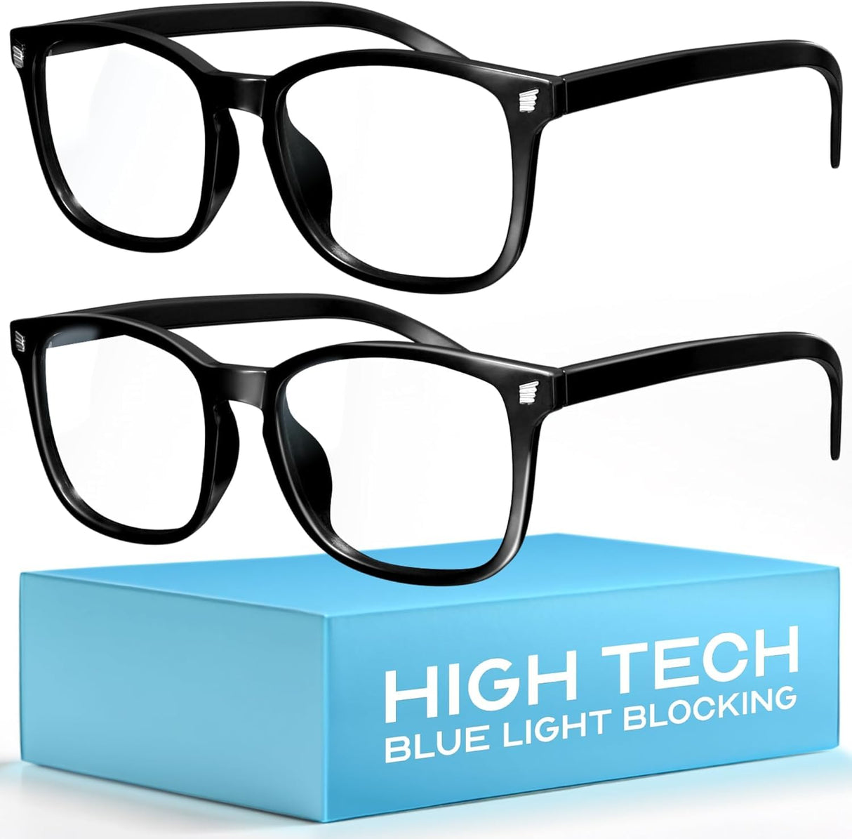 livho High Tech Blue Light Glasses - Advanced up to 99% Blue Light Blocking Computer Glasses - Anti Eyestrain & UV Glare Protection
