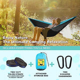 SZHLUX Camping Hammock Double & Single Portable Hammocks with 2 Tree Straps, Great for Hiking,Backpacking,Hunting,Outdoor,Beach,Camping
