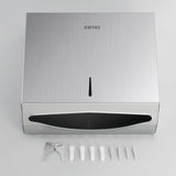 Paper Towel Holder Dispenser Wall Mount, SUS304 Stainless Steel Paper Towel Dispenser, Toilet Paper Napkin Holder, C Fold Multifold Trifold Paper Towel Dispenser, Hand Towel Dispenser for Commercial