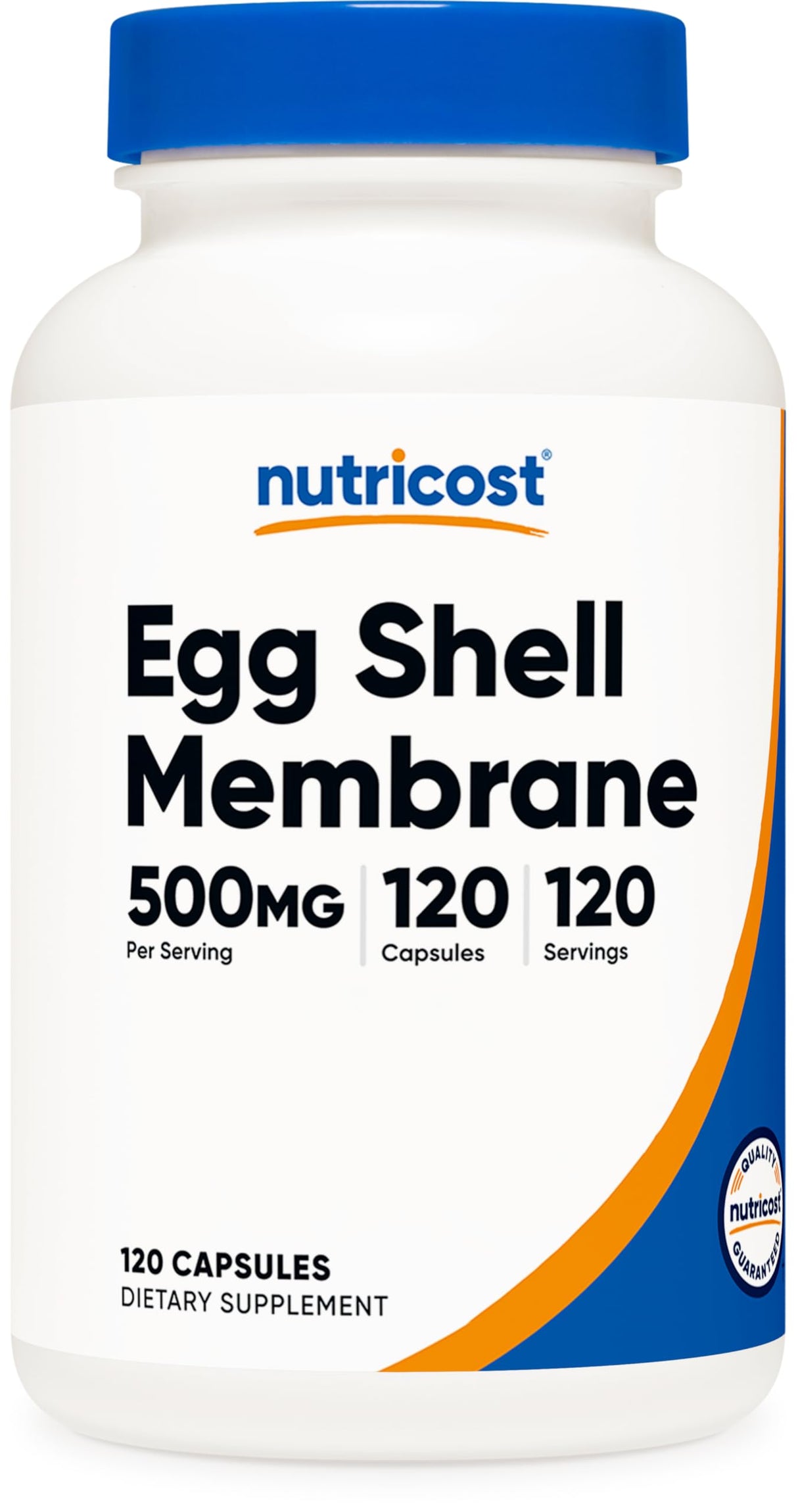 Nutricost Egg Shell Membrane, 500 MG Per Serving, 120 Capsules - GMO Free, Gluten Free