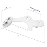 LUXE Bidet NEO 320 - Warm Water, Dual Nozzle, Self-Cleaning, Non-Electric Bidet Attachment for Toilet Seat, Adjustable Water Pressure, Rear & Feminine Wash (White)