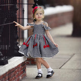 Little Girls Christmas Costume Mommy and Me Christmas Matching Outfit Strapless Plaid Dress with Velvet Cape Set Cindy Lou Who Kids Dress Up Xmas Party Clothes Black White-Strapless 2-3 T