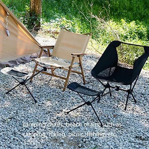 Universal Camping Chair Foot Rest, Folding Attachable Footrest Leg Rest Outdoor Folding Chair for Outdoor Gardening Fishing Beach Hiking