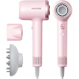 Hair Dryer, Wavytalk Turblow Pro Fast Drying Blow Dryer with Diffuser, High Speed Hair Dryer with 110,000 RPM, Pro Negative Ions for Reduces Damage, Frizz Smoothing, 3 Speeds & 3 Temps, Pink